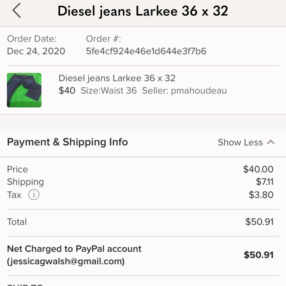 PRIVATE listing My husbands unused jeans